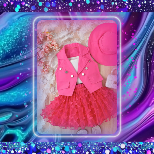 Sleeveless Jacket & Skirt Sets