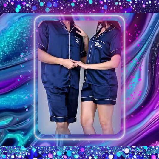 Mr & Mrs Satin Pajamas