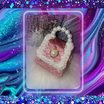 Faux Pearl Crossbody Bag