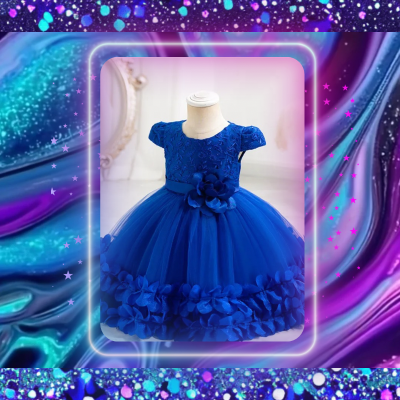 Floral Pleated Tutu Dresses