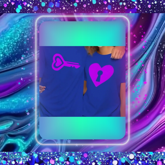 His And Her Key & Heart Tees