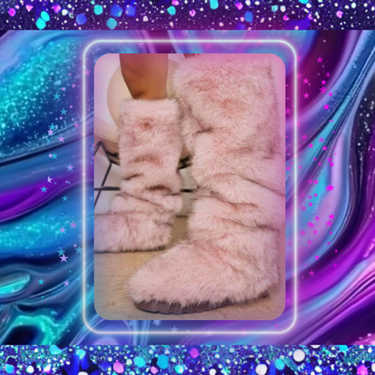 Faux Fur Knee Boots