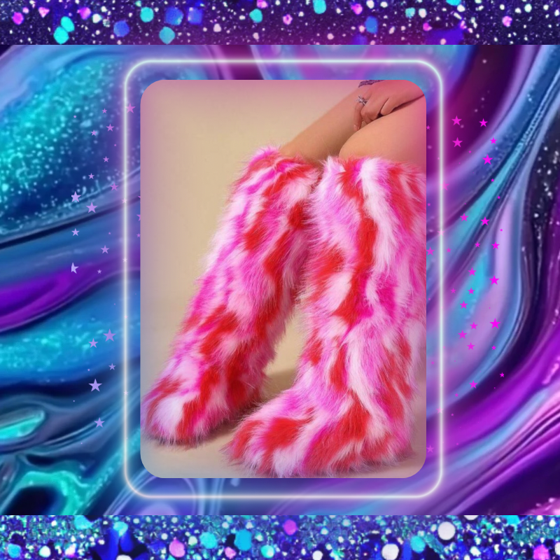 Mommy & Me Fluffy Faux Fur Snow Boots