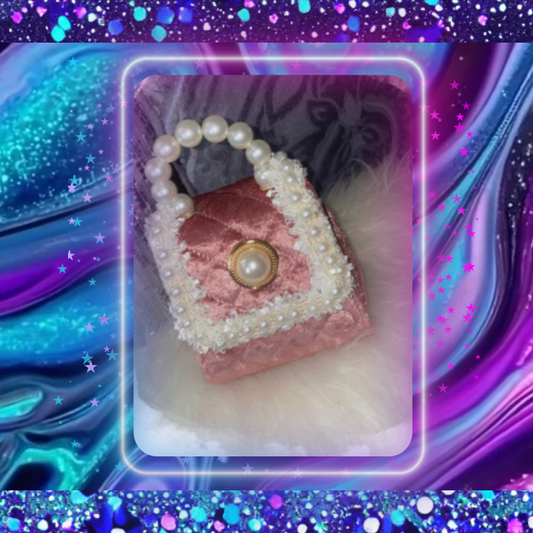 Faux Pearl Crossbody Bag