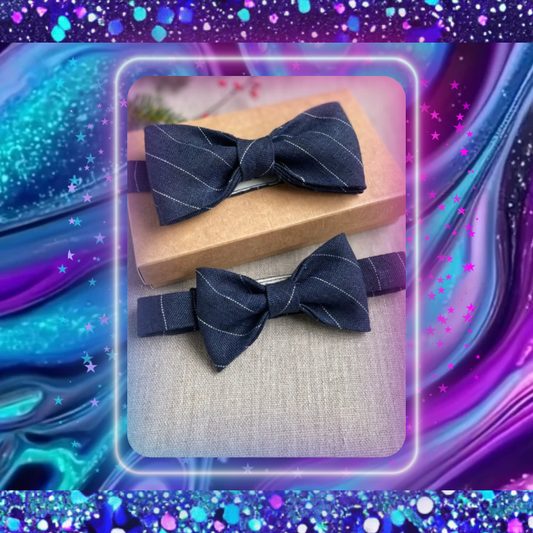 Daddy & Me Father & Son Linen Bow Ties